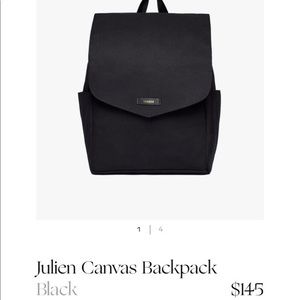 Leader bag co black julien backpack diaper bag